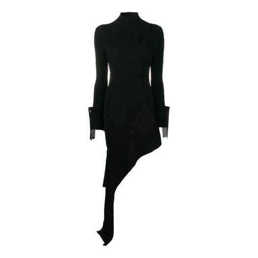 (WMNS) Off-White Asymmetric Dress 'Black' OWHI032E20KNI0011001