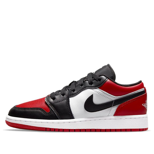 (GS) Air Jordan 1 Low 'Bred Toe' 553560-612 Big Kids Basketball Shoes  -  KICKS CREW