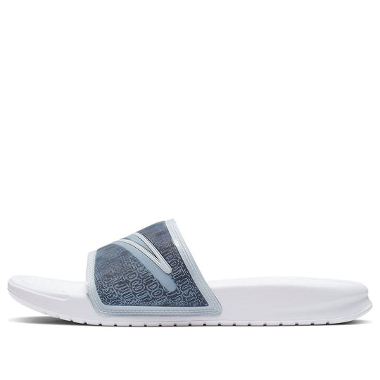 (WMNS) Nike Benassi LX White Blue Slippers 'White Blue' BQ5173-100