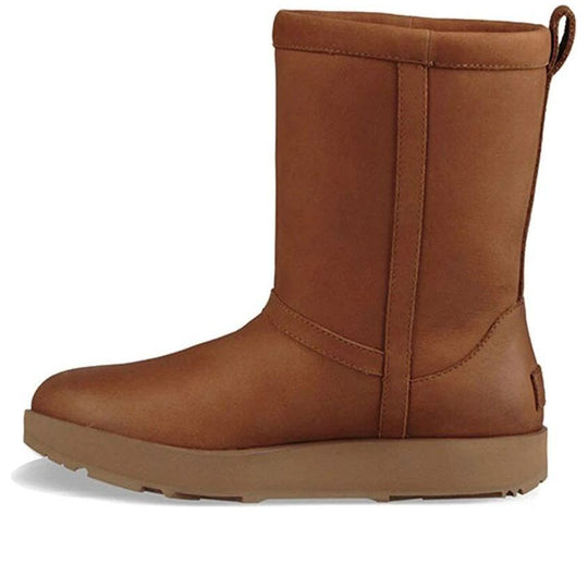 (WMNS) UGG Classic Short Leather 'Chestnut' 1017509-CHE
