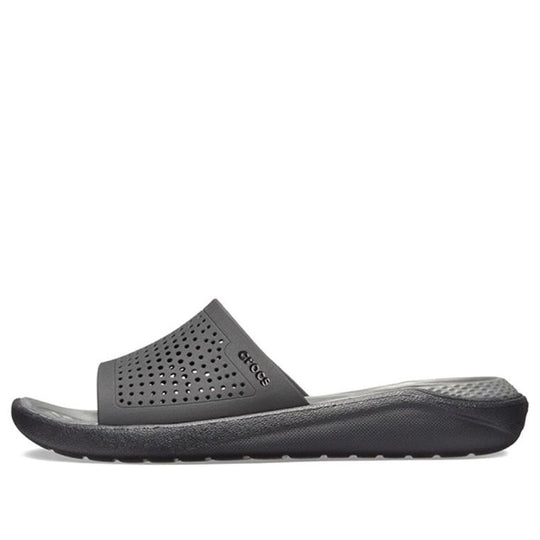 Crocs LiteRide Black Gray Sandals 'Black Grey' 205183-0DD-KICKS CREW