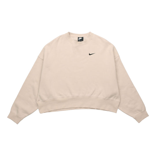 (WMNS) Nike Sportswear Essential Fleece Crew 'Beige' CK0168-140