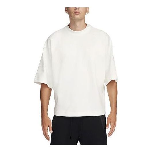 Nike Sportswear Tech Fleece Reimagined Oversized T-shirt Asia Sizing 'White' FB8166-133