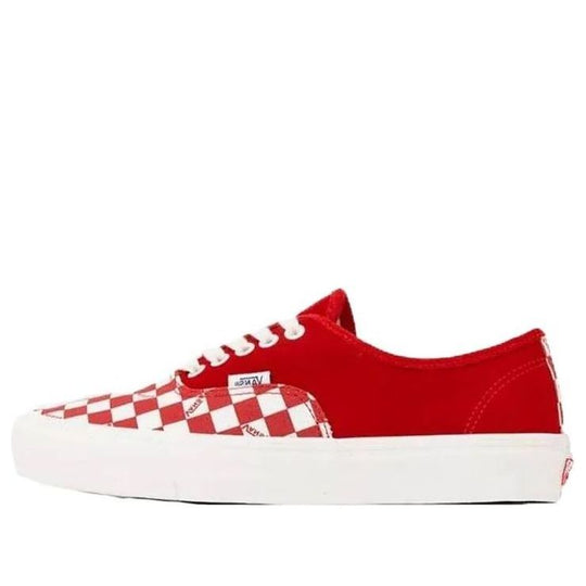 Vans OG Authentic LX 'Racing Red Checkerboard Toe' VN0A45JJVQC