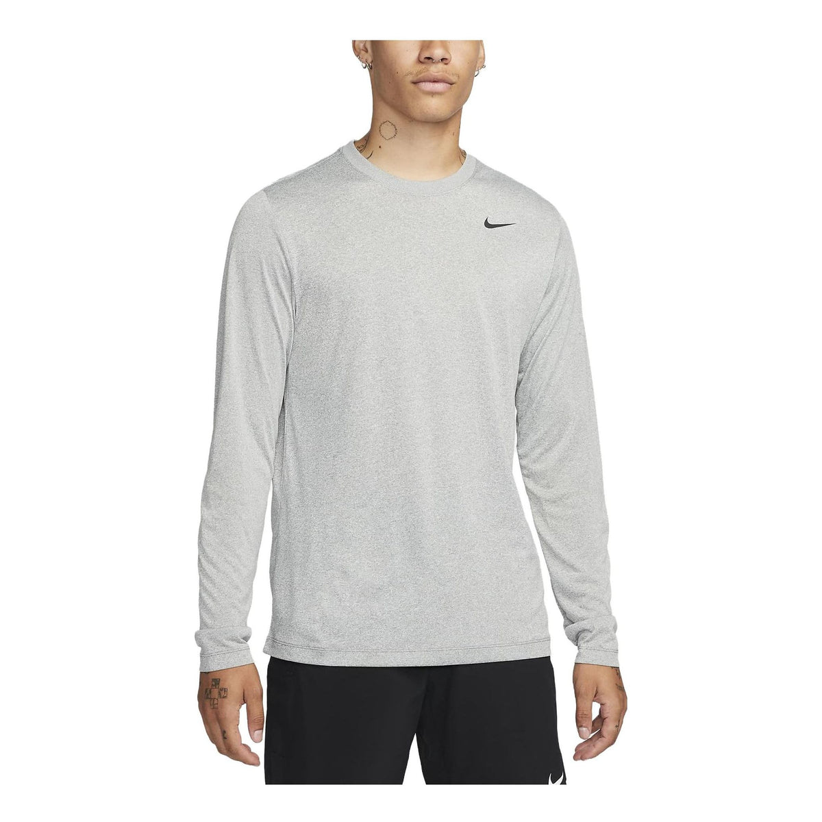 Nike Dri-FIT Legend Long-Sleeve Fitness Top 'Grey' DX0993-063-KICKS CREW