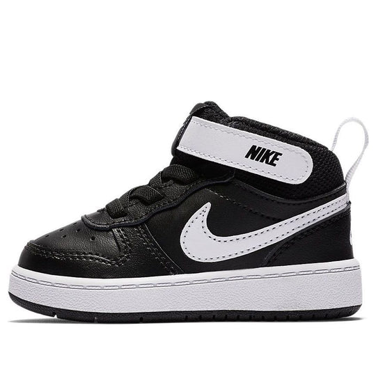 (TD) Nike Court Borough Mid 2 'Black White' CD7784-010