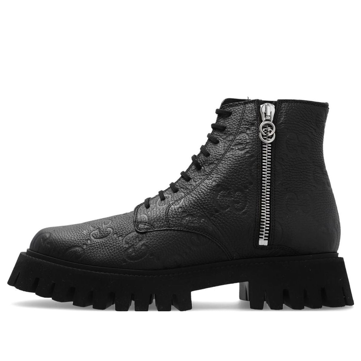 Gucci GG leather boot 'Black' 699584-AACJC-1000 - KICKS CREW