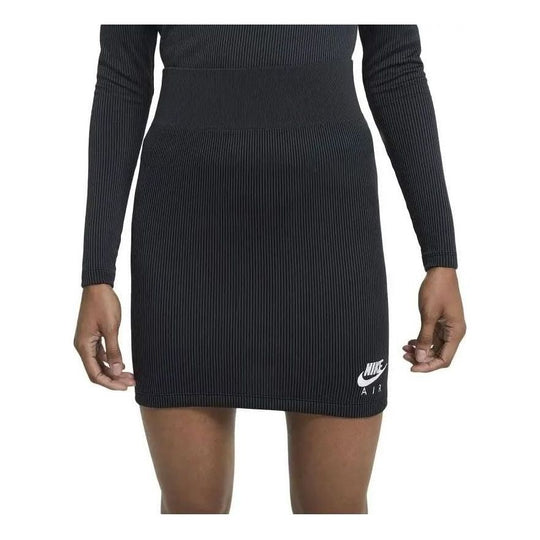 (WMNS) Nike Sportswear Air Ribbed Skirt 'Black' CZ9343010