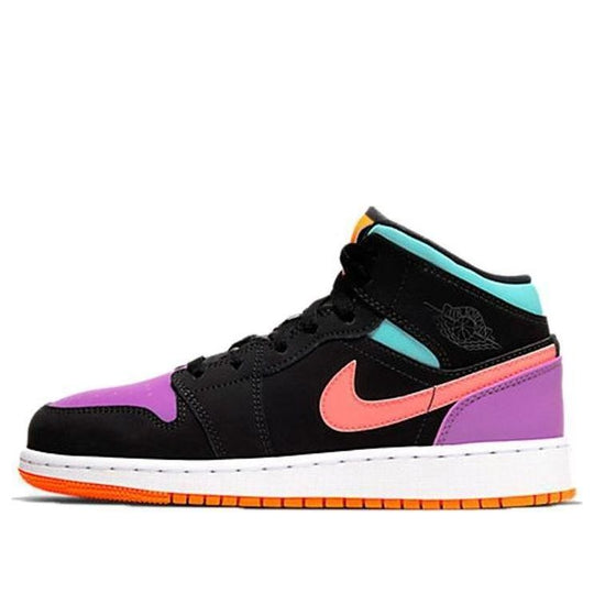 (GS) Air Jordan 1 Mid 'Candy' 554725-083 Big Kids Basketball Shoes  -  KICKS CREW