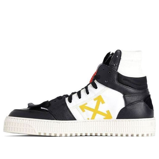 Off-White Off-Court High-Top Skate shoe Black/Yellow OMIA065S198000161001