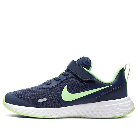 (PS) Nike Revolution 5 'Navy Green Neon' CZ9697-400