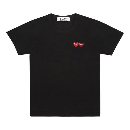 COMME des GARCONS PLAY Double Heart T-Shirt 'Black' AZ-T226-051-1