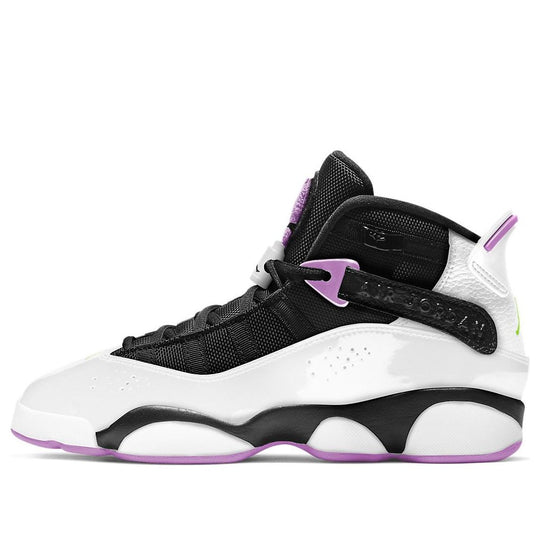 (GS) Air Jordan 6 Rings 'White Light Purple' 323419-150 Big Kids Basketball Shoes  -  KICKS CREW