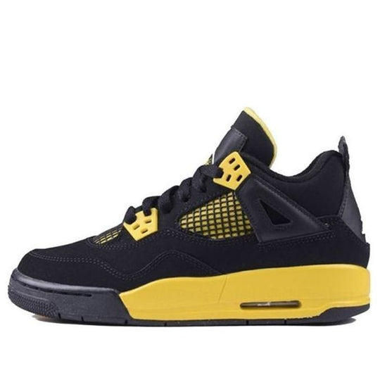(GS) Air Jordan 4 Retro 'Thunder' 2012 408452-008 Big Kids Basketball Shoes  -  KICKS CREW