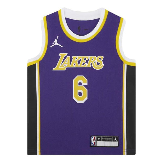 (GS) Air Jordan NBA Los Angeles Lakers LeBron James Jersey 'Purple' DR1055-504