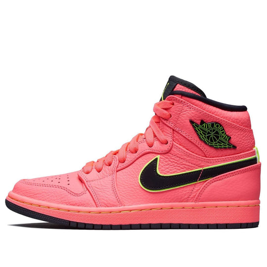(WMNS) Air Jordan 1 High Premium 'Hot Punch' AQ9131-600 Retro Basketball Shoes  -  KICKS CREW