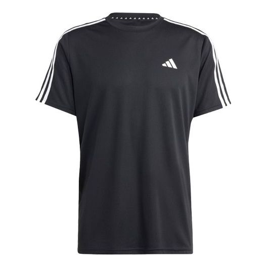 adidas Essentials 3-Stripes Training T-Shirt 'Black' IB8150-KICKS CREW