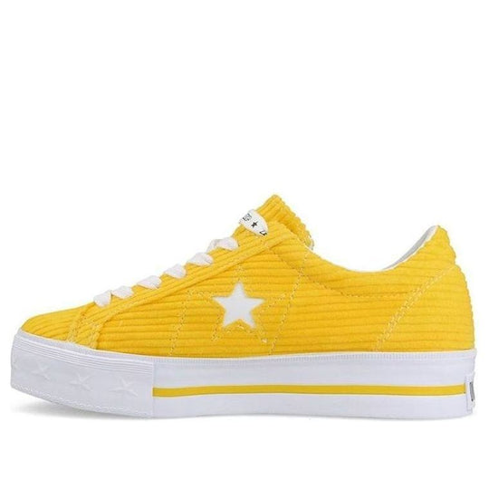 (WMNS) Converse MadeMe x One Star Platform Suede Ox 'Vibrant Yellow' 561393C