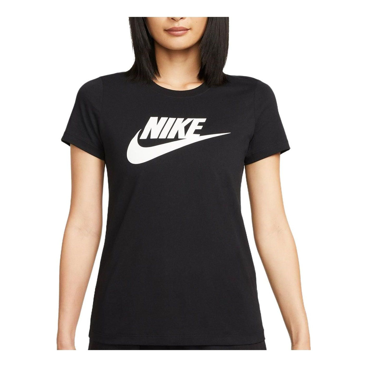 (WMNS) Nike Sportswear Essentials Logo T-Shirt 'Black' DV6095-010 ...