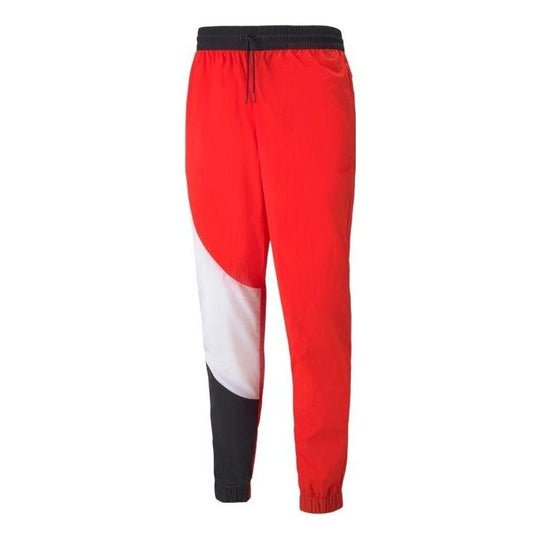 PUMA Clyde Water Repellent Basketball Pants 'Red' 534197-08