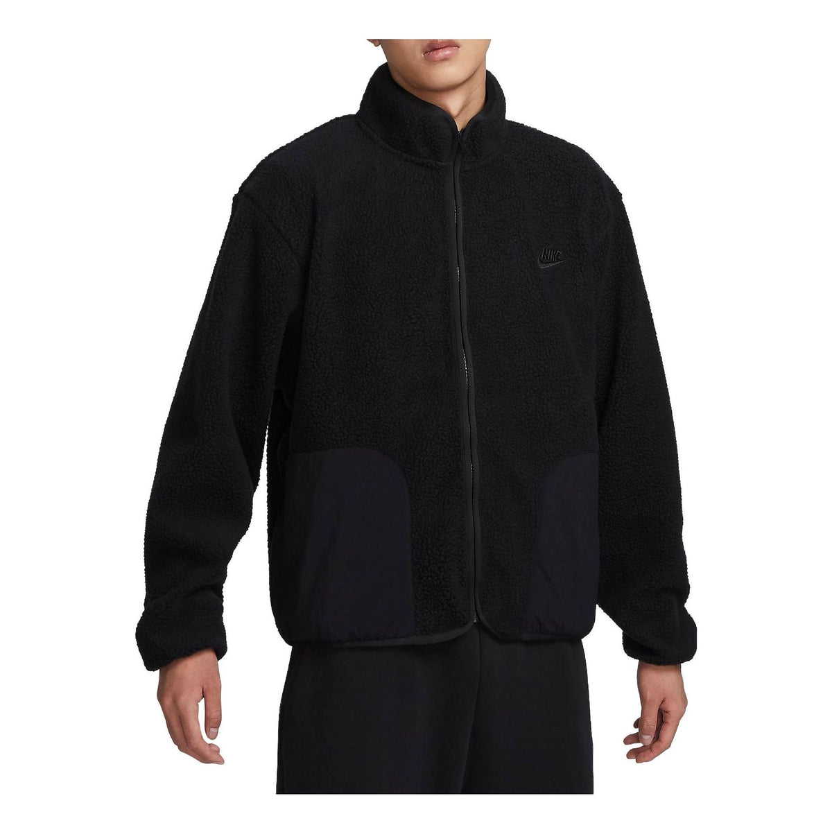 Nike Club Fleece Winterized Jacket 'Black' FB8387-010-KICKS CREW