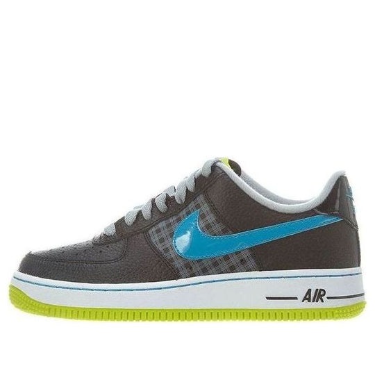 (GS) Nike Air Force 1 Low-Top Sneakers Black/Green/Blue 314192-075