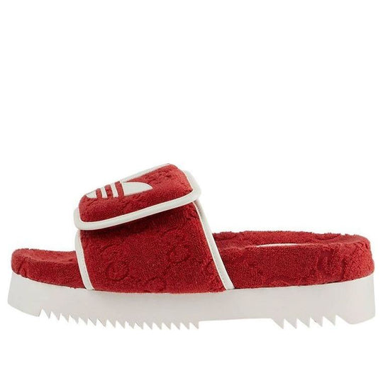 (WMNS) Gucci x adidas GG Platform Sandal 'Red Cotton Sponge' 702398-UU010-6560