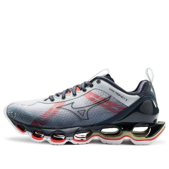 (WMNS) Mizuno Wave Prophecy X 10 Sports Shoes Grey/Red J1GD210029