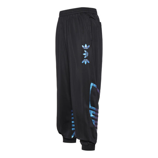adidas originals Zeno Track Pants Logo Printing Sports Pants Black FS7331