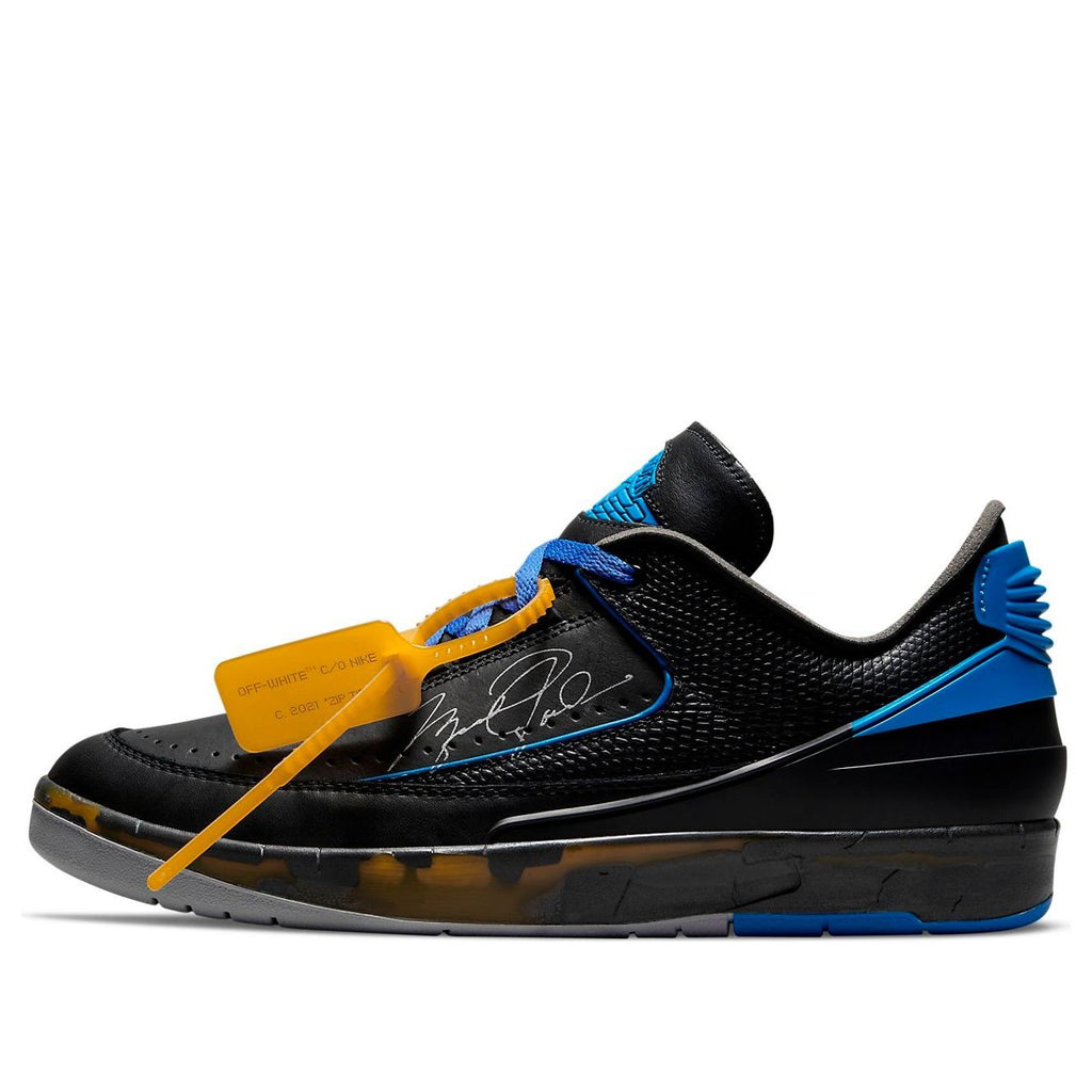 Off-White x Air Jordan 2 Retro Low SP 'Black Varsity Royal' DJ4375-004 Retro Basketball Shoes  -  KICKS CREW