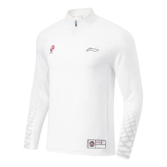Li-Ning Athletics CBA Logo Print Pullover 'White' AWDT877-5
