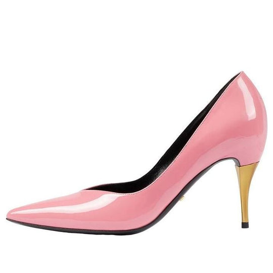 (WMNS) Gucci Patent Leather Mid-Heel Pump 'Pink' 716687-AAA0P-5809