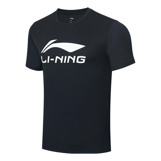 Li-Ning Badminton Big Graphic T-shirt 'Black White' AHSR789-12