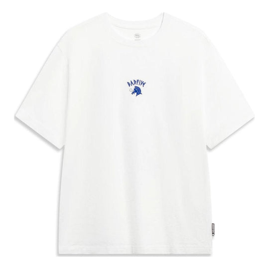 Li-Ning BadFive Graphic T-shirt 'White' AHST285-7-KICKS CREW