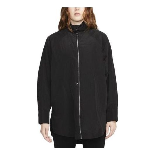(WMNS) Nike ESC Woven Shirt Jacket 'Black' DR5399-010