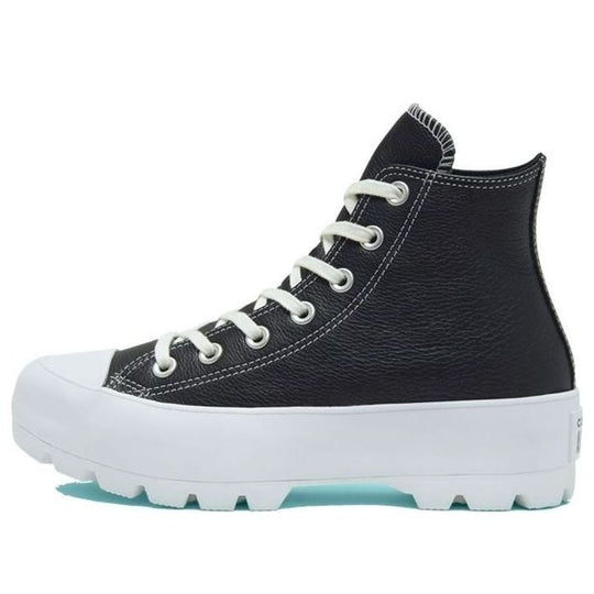(WMNS) Converse Chuck Taylor All Star Lugged Leather High 'Black White' 567164C