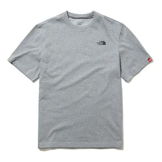 THE NORTH FACE Printing Small Logo Short Sleeve Couple Style light grey NT7UL13B