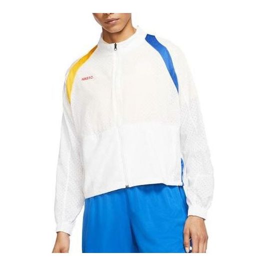 (WMNS) Nike F.C. Full Zip Soccer Loose Fit Jacket 'White' CK2701-100