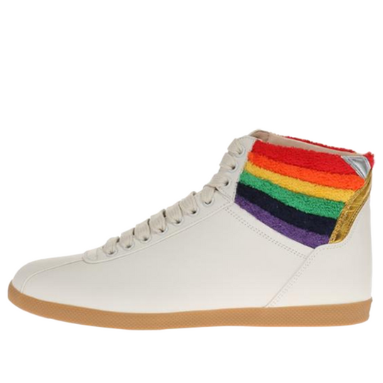 Gucci Lace Up High Top 'Rainbow Heel Collar' 473375-DOPO0-9080