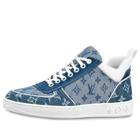 (WMNS) LOUIS VUITTON LV Boombox Monogram Sneakers Denim-Blue 1A8E3S