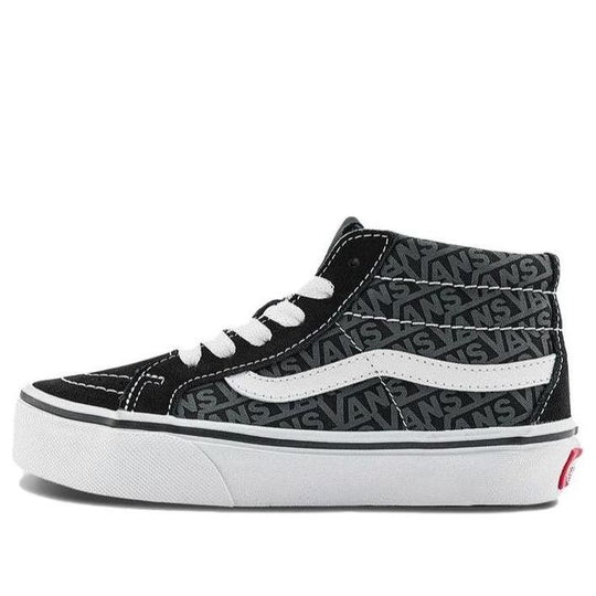 (PS) Vans SK8-Mid Reissie Skate Shoes 'Black Grey White' VN000BVP6BT