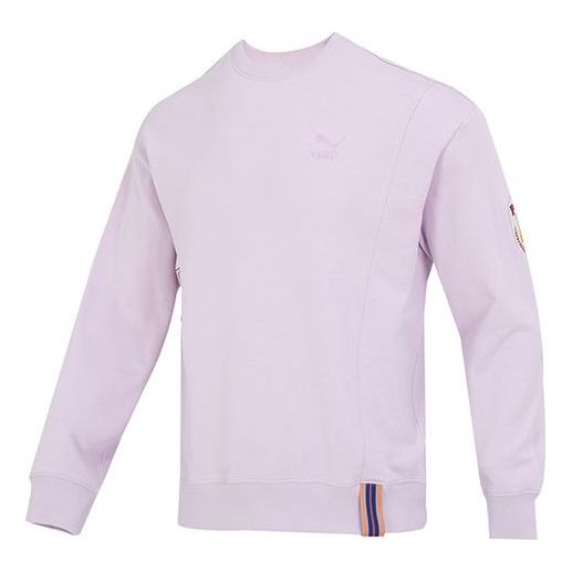 PUMA Team Badge Crew Sweater 'Purple' 677379-17