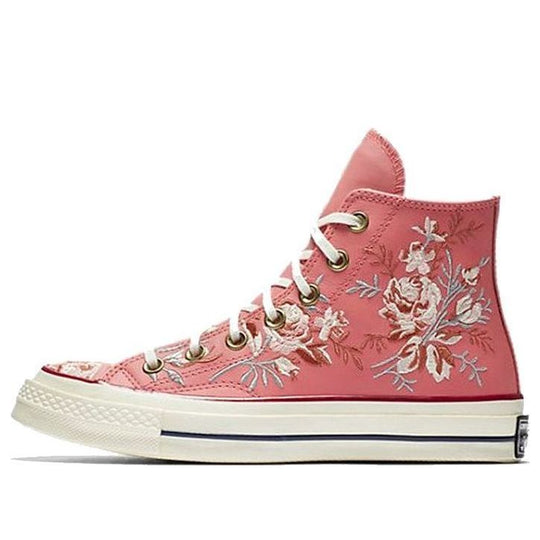 (WMNS) Converse Chuck 70 High 'Floral Embroidery - Pink Coral' 561652C