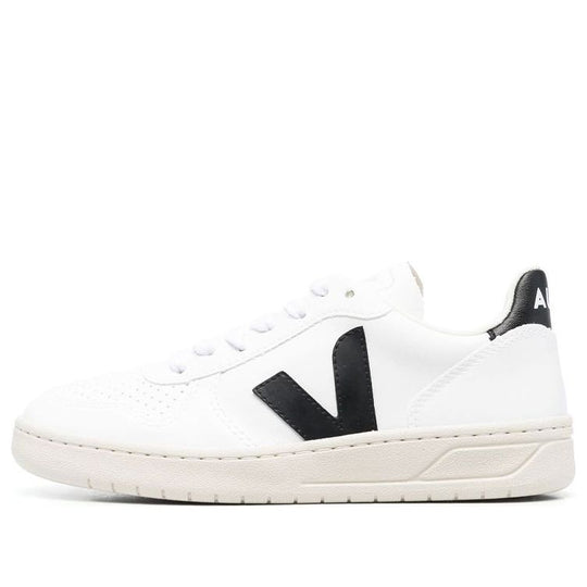 Veja V-10  Lace-Up Sneakers 'White Black' VX0702901