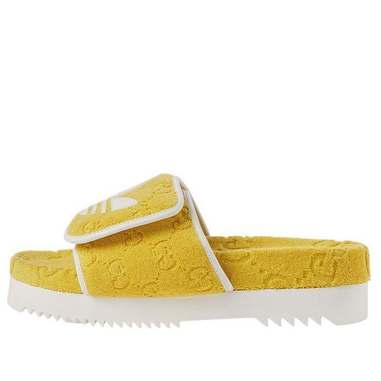 Gucci x adidas GG Platform Sandal 'Yellow Cotton Sponge' 702412-UU010-7171