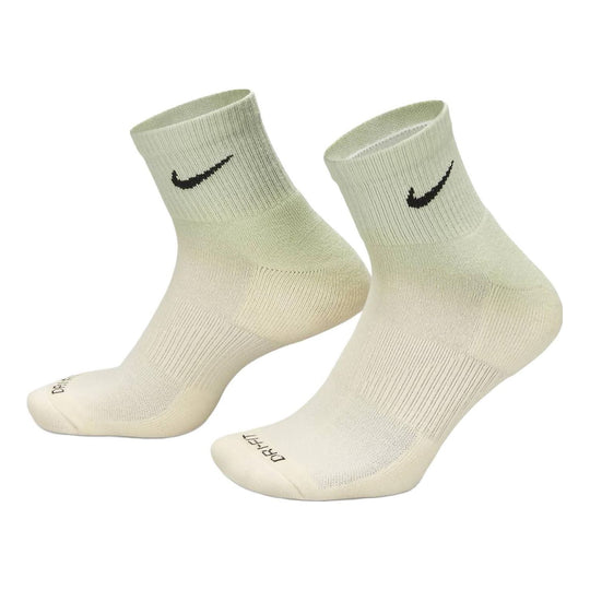 Nike Everyday Plus Cushioned Ankle Socks 'Green White' DH6304-913