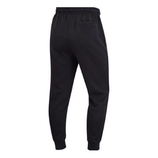 Men's Air Jordan Logo Printing Fleece Lined Stay Warm Drawstring Bundle Feet Sports Pants/Trousers/Joggers Black DN1465-010