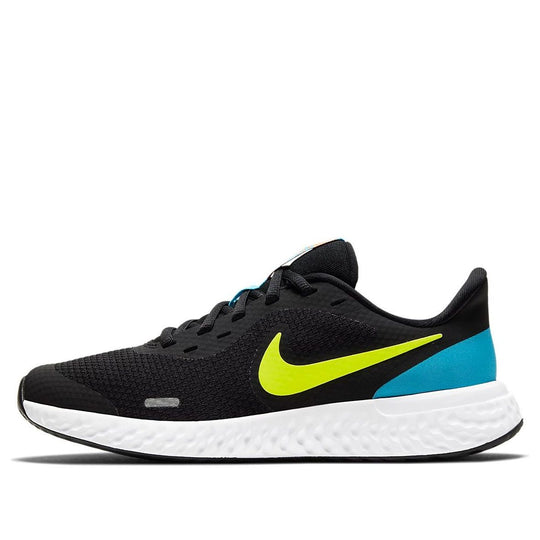 (GS) Nike Revolution 5 'Black Yellow Blue' BQ5671-076