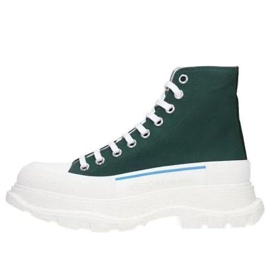 Alexander McQueen Tread Slick High-Top Sneakers 'Green White' 604254W4MV23135