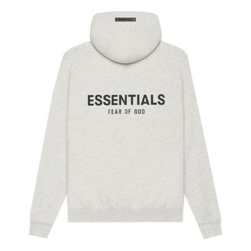 Fear of God Essentials SS21 Pullover Hoodie 'Light Heather Oatmeal' FOG-SS21-593